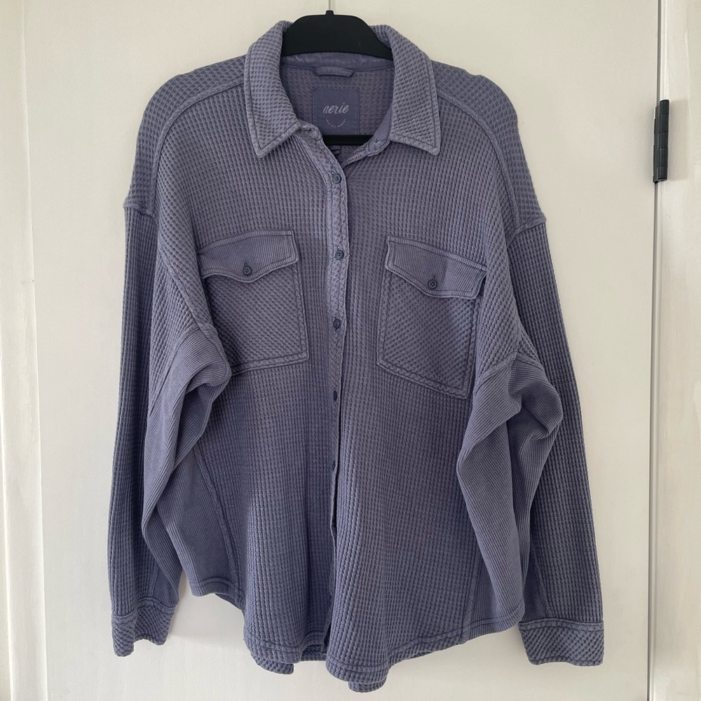 Aerie LumberJane Waffle Shirt - Picture 2 of 7